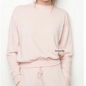 Brandy Melville pink pull over sweater